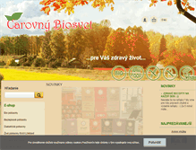 Tablet Screenshot of biosvet.sk
